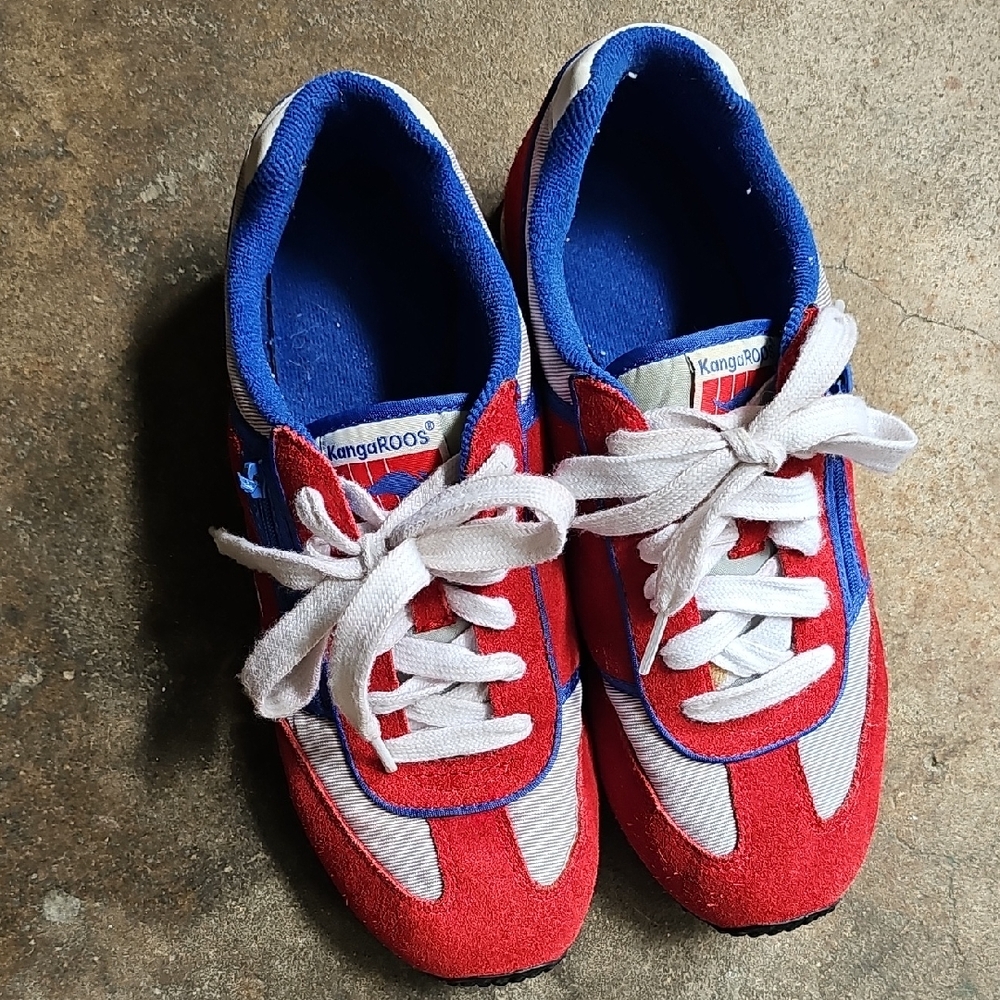 kangaROOS Vibrant Red and Blue Sneakers